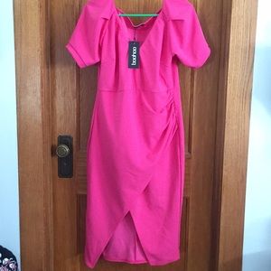 Fitted midi dress